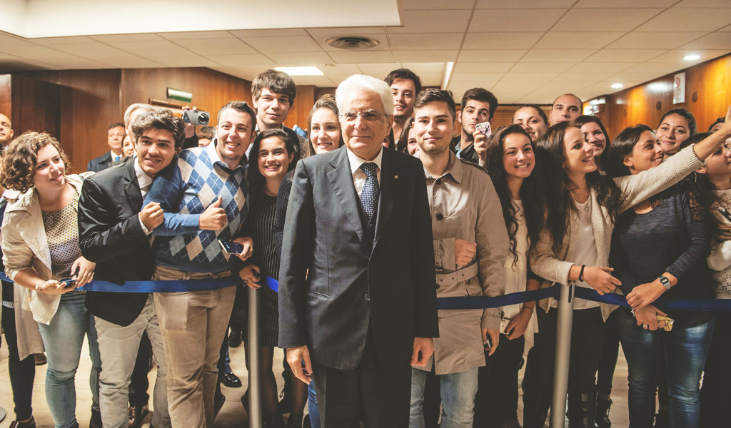 Mattarella studentiLUISS