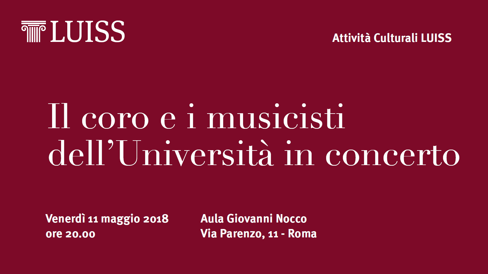 Laboratorio di musica LUISS 2018